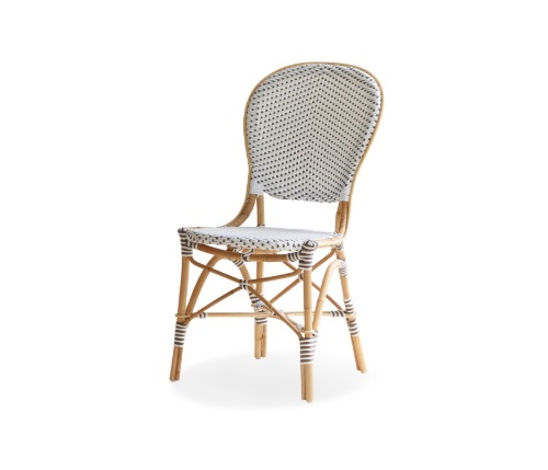 Isabell Chair - White with Cappuchino Dot