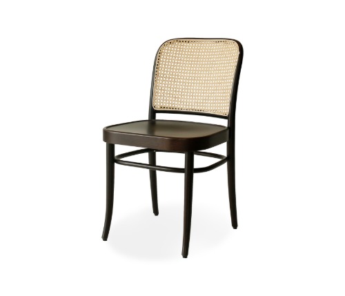 Chair 811 - Coffee/Veneered/Cane